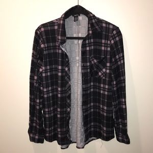Black & Lilac Flannel